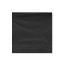 Paper Napkin Edging Black 25x25cm 2C (200 Units)