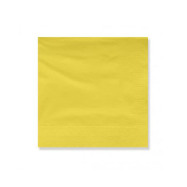 Paper Napkin Edging Yellow 25x25cm 2C (3400 Units)