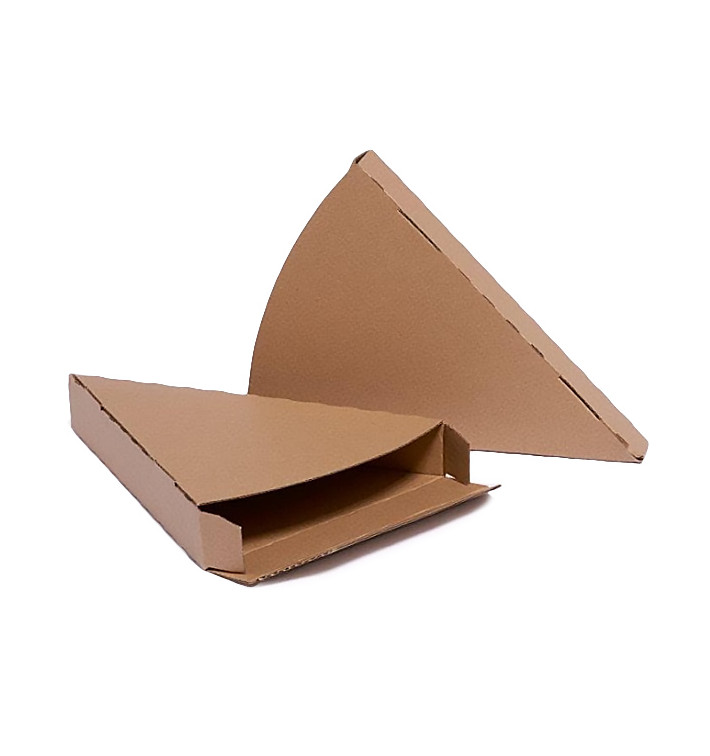 Corrugated Pizza Slice Box Kraft Takeaway (350 Units)