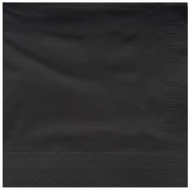 Paper Napkin Edging Black 25x25cm 2C (200 Units)