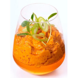 Plastic Tasting Glass PS "Poire" Clear 130ml (10 Units) 