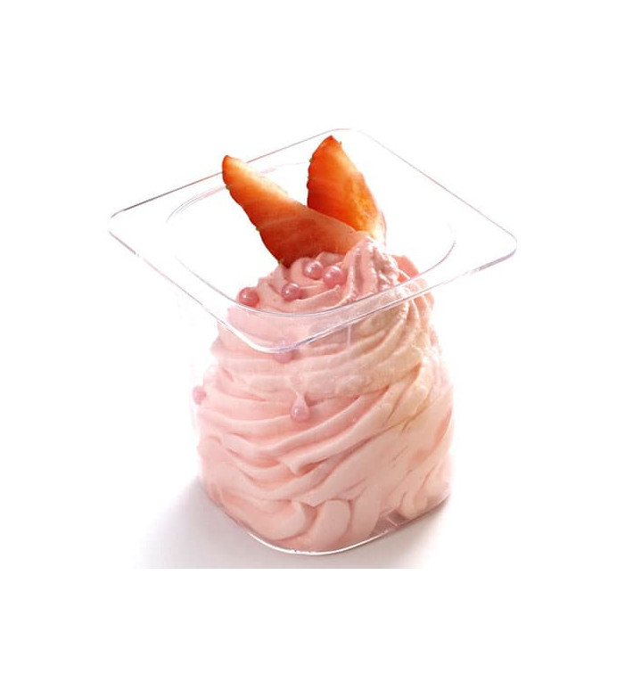Plastic Serving Yogurt Cup "Ya'ourt" PS Clear 130ml (10 Units)