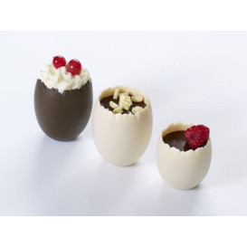 Tasting Mini Bowl Egg Design PP Ivory 60ml (100 Units)