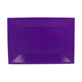 Plastic Tray Lilac 33x22,5cm (3 Units) 