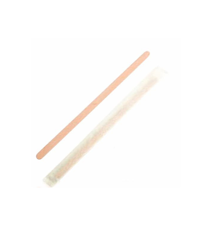 Wooden Coffee Stirrer Wrapped 11,4cm 