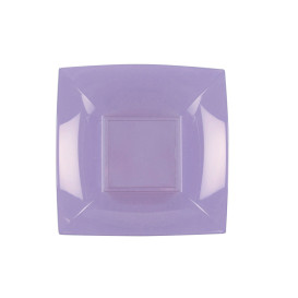 Plastic Plate Deep Lilac "Nice" PP 18 cm (300 Units)