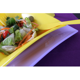 Plastic Plate Flat Lilac "Nice" PP 23 cm (300 Units)