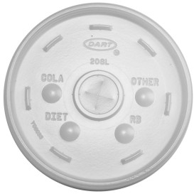 Plastic Lid with Straw Slot PS Translucent Ø11cm (100 Units)  