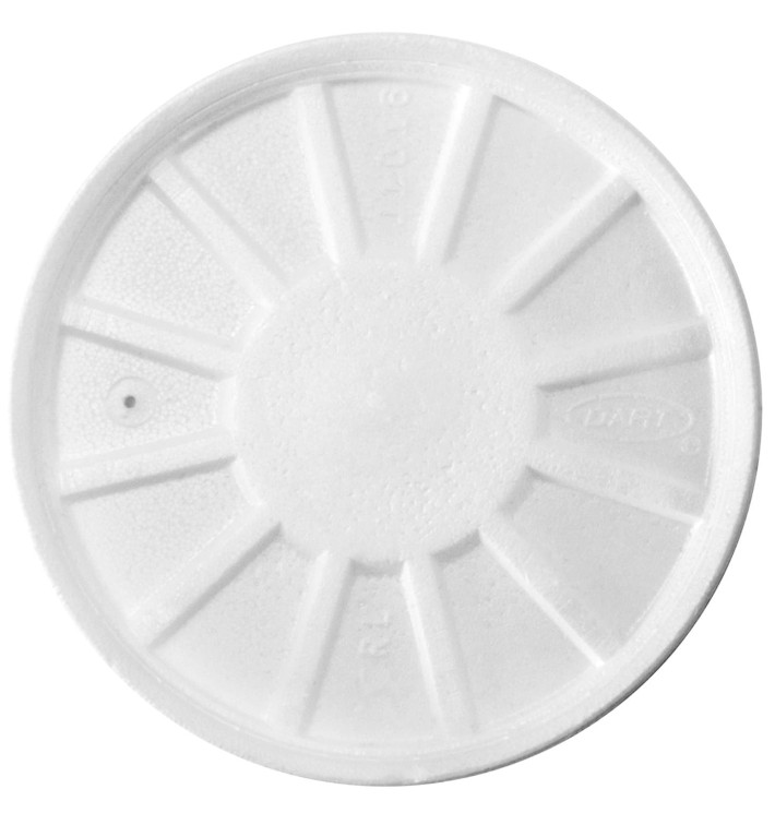 Foam Vented Lid White Ø11cm (500 Units)