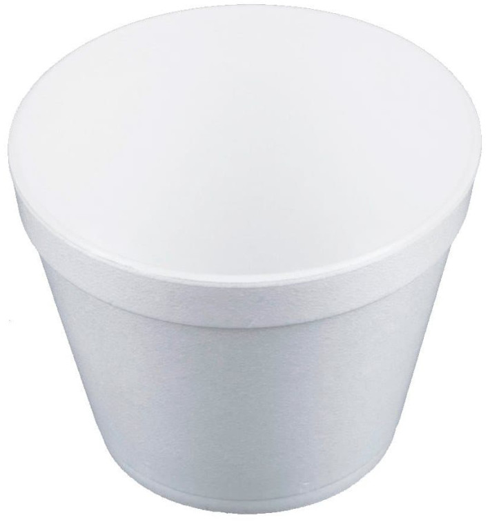 Foam Container White 24Oz/710ml Ø12,7cm (500 Units)