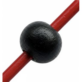 Bamboo Food Pick Ball Design Red and Black 12cm (5000 Units)