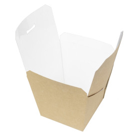 Paper Take-out Container Wok Kraft 950ml (25 Units)