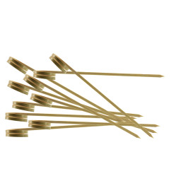 Bamboo Food Pick with Ripple Handle Design 9cm (5000 Units)