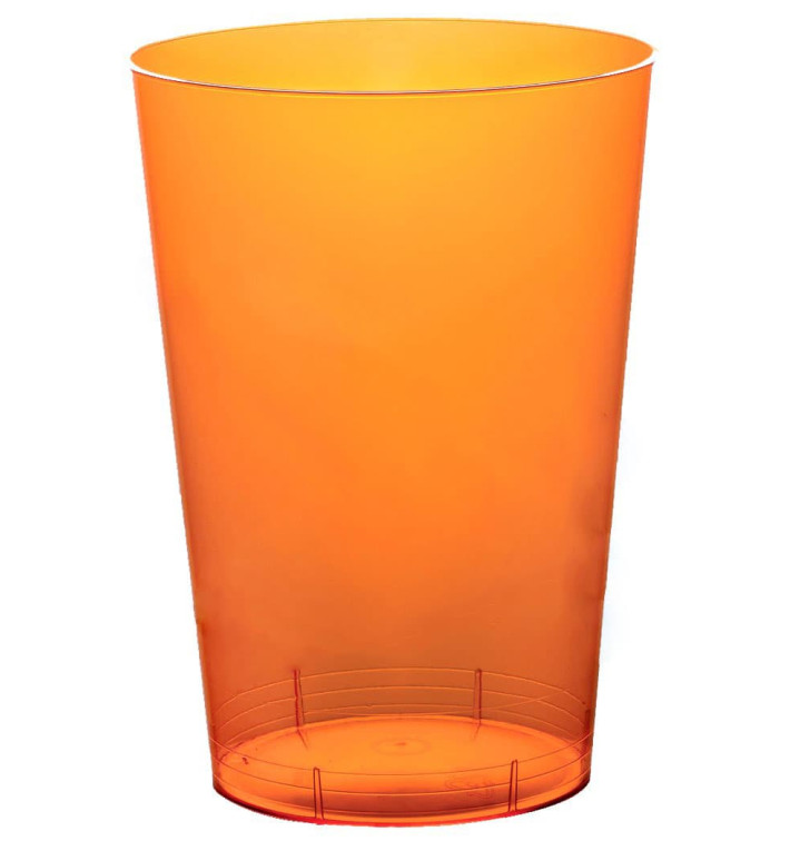 Plastic Cup PS "Moon" Orange Clear 230ml (1000 Units)