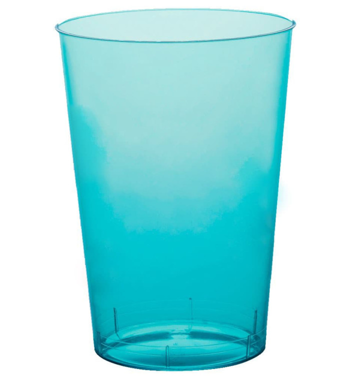 Plastic Cup PS "Moon" Turquoise Clear 230ml (1000 Units)
