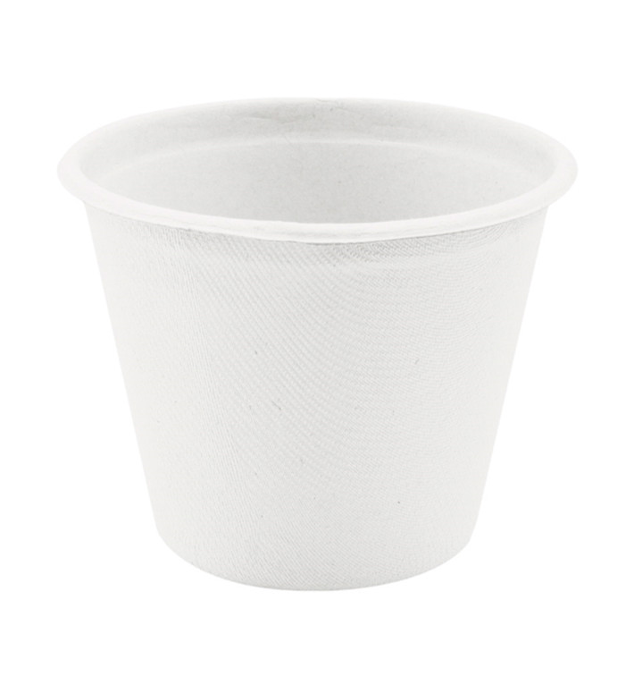 Sugarcane Container White Ø9,5cm 425ml (50 Units) 