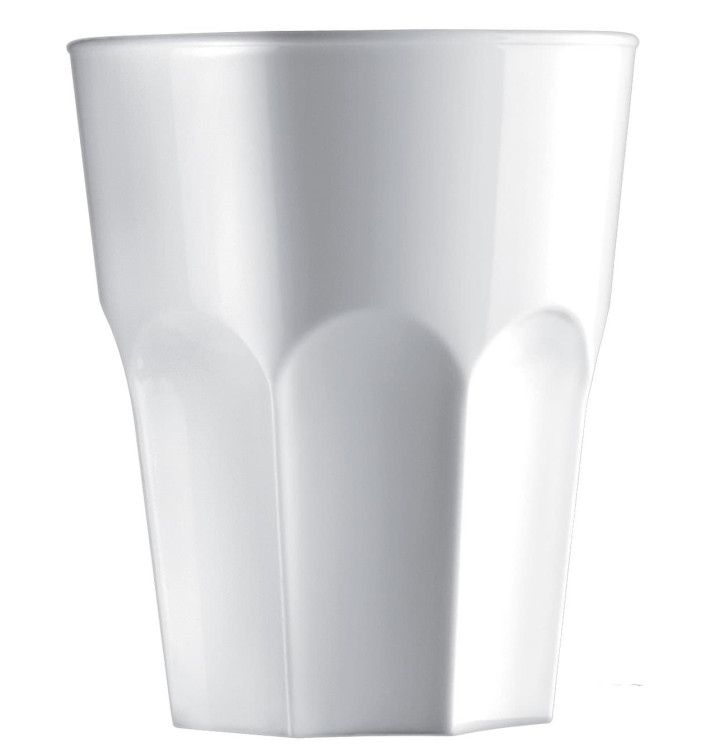 Plastic Glass SAN Reusable "Rox" White 300ml (120 Units)
