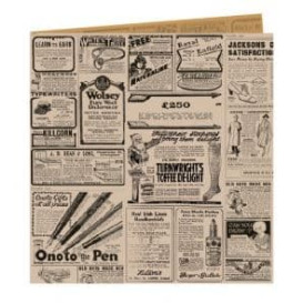 Paper Food Bag Grease-Proof Opened L Shape "Times" 16x16,5cm (5000 Units)