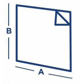 Paper Food Bag Grease-Proof Opened L Shape "Times" 16x16,5cm (500 Units)  