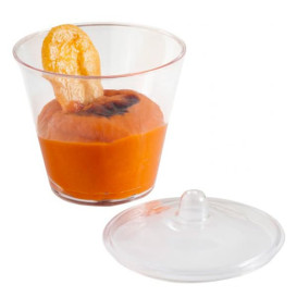 Plastic Tray PS + 20 Bowl Kit with Lid Round Shape (1 Unit)