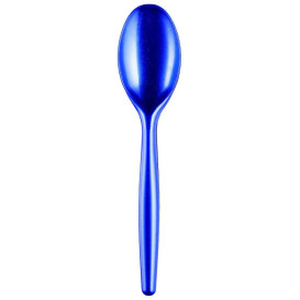 Plastic Spoon PS "Easy" Blue Pearl 18,5 cm (500 Units)