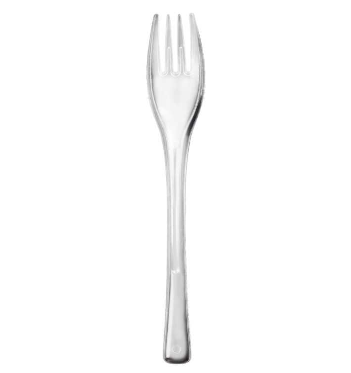Plastic Fork PS "Fly" Clear 14cm (50 Units) 