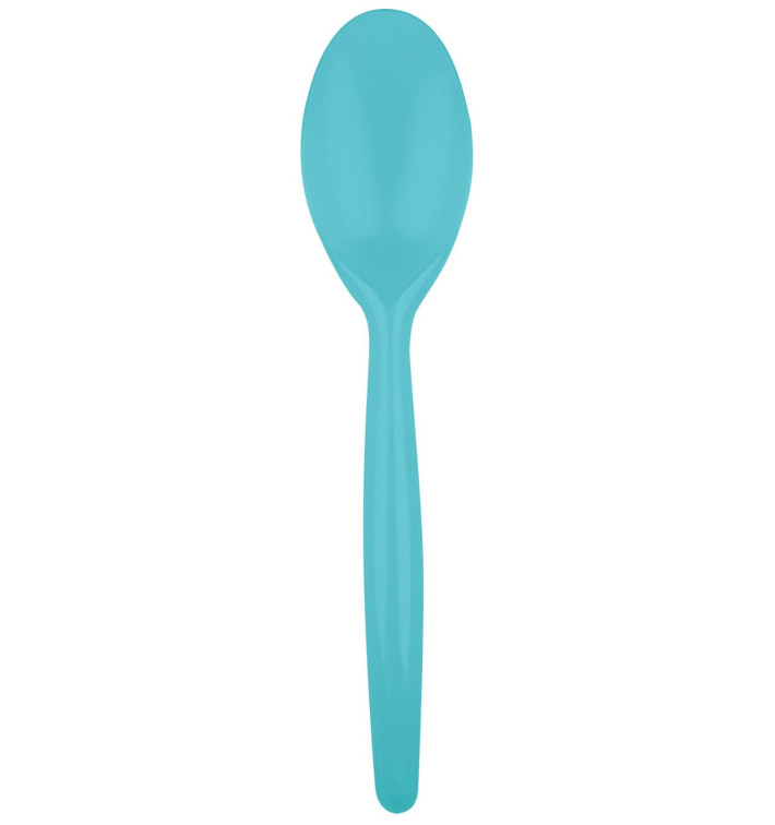 Plastic Spoon PS "Easy" Turquoise 18,5 cm (500 Units)