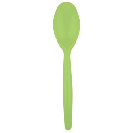 Plastic Spoon PS "Easy" Lime Green 18,5 cm (20 Units) 