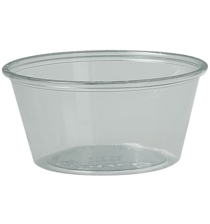 Plastic Souffle Cup PS Clear 100ml Ø7,3cm (250 Units)  