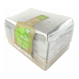 Sugarcane Tray with Lid 750ml 22x16x6cm (15 Units) 