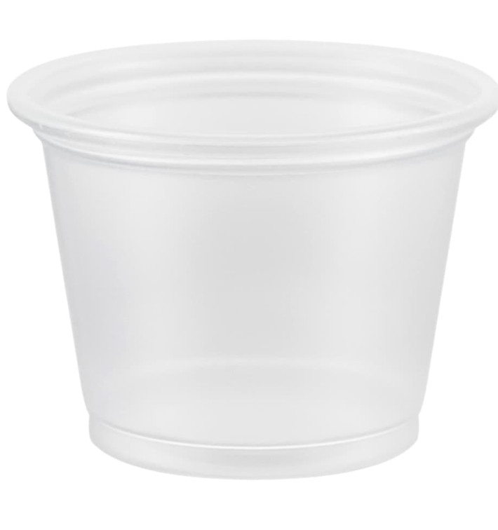 Plastic Souffle Cup PP Clear 30ml Ø4,8cm (125 Units)  