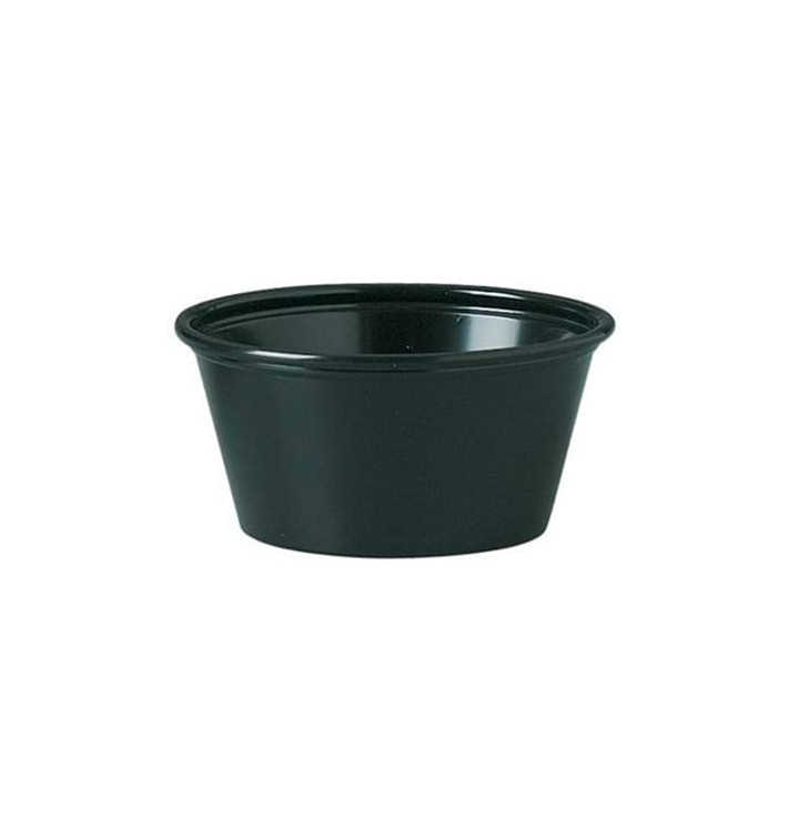 Plastic Souffle Cup PP Black 60ml Ø6,6cm (2500 Units) 