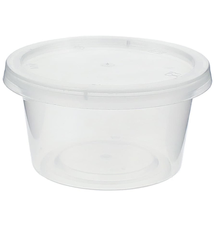 Plastic Souffle Cup with Lid PP 120ml (50 Units)