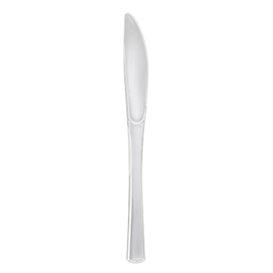 Plastic Knife Metallized 20cm (50 Units) 