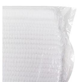 Disposable Bouffant Cap Accordion PP White 2 Gums Ø53cm (2000 Units)