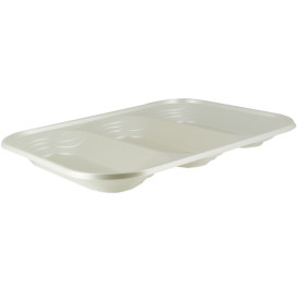 Plastic Compartment Tray "X-Table" 3C Pearl 33x23cm (30 Units)