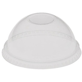 Plastic Dome Lid PET Crystal Ø9,2cm (100 Units)