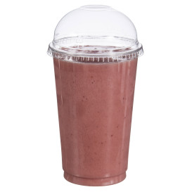 Plastic Dome Lid with Hole PET Crystal Ø9,2cm (1000 Units)