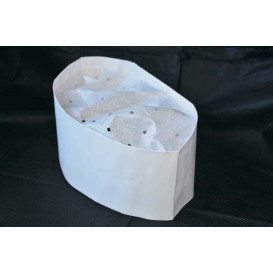 Disposable Chef Hat Pill Box White (100 Units)