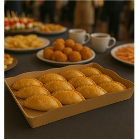 Cardboard Tray Fast Food Kraft (10 Units)