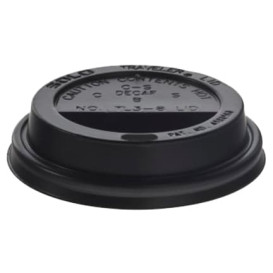 Lid for Cup Hole 6 and 8 Oz Black Ø7,9cm (1000 Units)