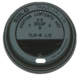 Lid for Cup Hole 6 and 8 Oz Black Ø7,9cm (1000 Units)