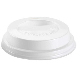 Lid for Cup Hole 6 and 8 Oz White Ø7,9cm (1000 Units)