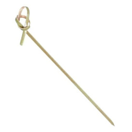 Bamboo Food Pick Bow Design 210cm (10000 Units)