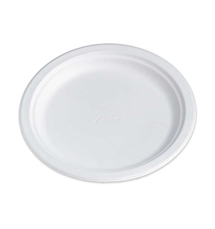 Paper Plate Wood Pulp Chinet White 24 cm (400 Units)