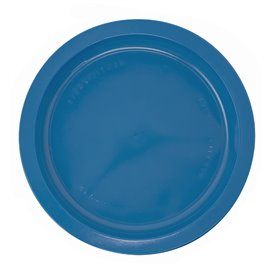 Plastic Plate PS Flat Dark Blue Ø17 cm (1100 Units)