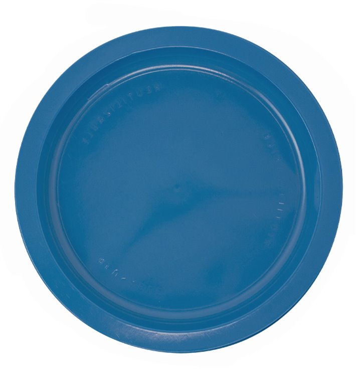 Plastic Plate PS Flat Dark Blue Ø17 cm (1100 Units)