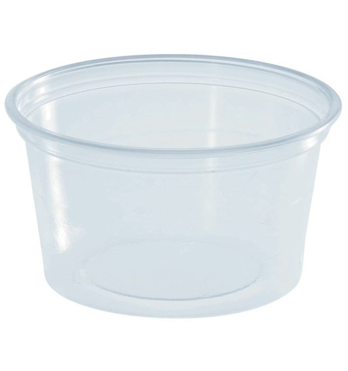 Plastic Souffle Cup PS Clear 80ml Ø7cm (100 Units)