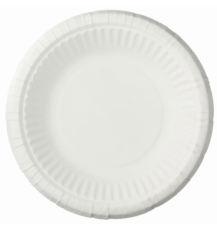 Paper Plate Deep White 19cm (50 Units) 