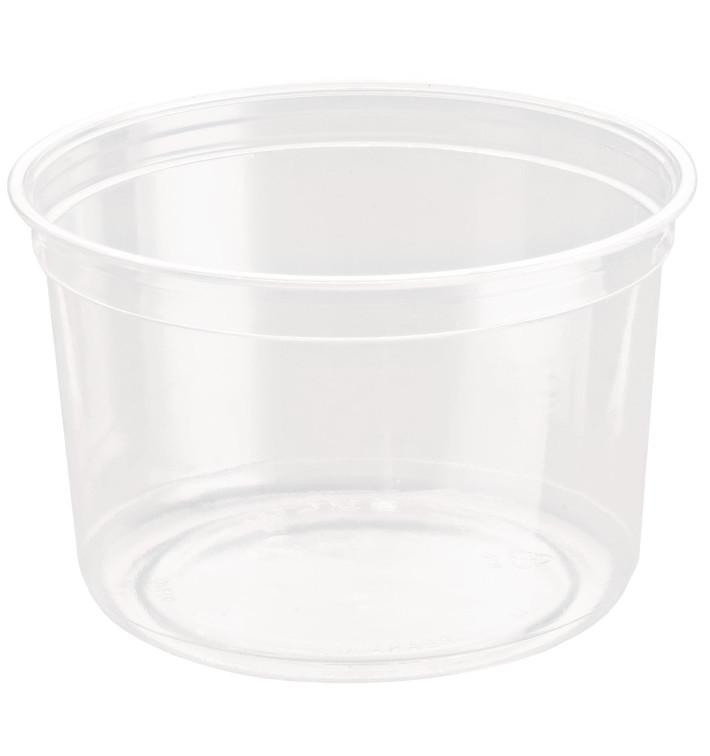 Plastic Deli Container rPET "DeliGourmet" 16 Oz/473ml (500 Units)